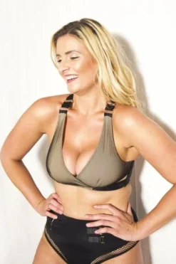 Tatiana Activewear Yuki Top - Black Mesh -Radi Style Shop Yuki Bra by Tatiana Active