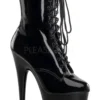 Pleaser USA Adore-1020 7inch Pleaser Boots - Patent Black