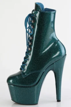 Pleaser USA Adore-1020GP 7inch Pleaser Boots - Teal Glitter -Radi Style Shop adore 1020gp tlg m05
