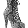 Pleaser USA Adore-1020SPWR 7inch Pleaser Boots - Black Snake