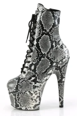 Pleaser USA Adore-1020SPWR 7inch Pleaser Boots - Black Snake -Radi Style Shop adore 1020sp bsp m05