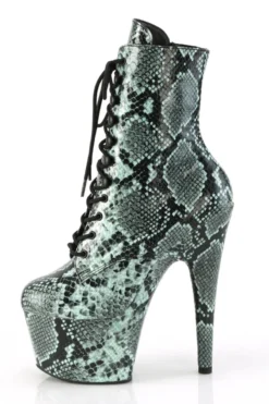 Pleaser USA Adore-1020SPWR 7inch Pleaser Boots - Mint Snake -Radi Style Shop adore 1020sp mtsp m05