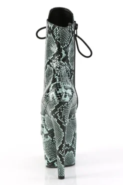 Pleaser USA Adore-1020SPWR 7inch Pleaser Boots - Mint Snake -Radi Style Shop adore 1020sp mtsp m09