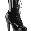 Pleaser USA Adore-1049WR 7inch Pleaser Boots - Patent Black