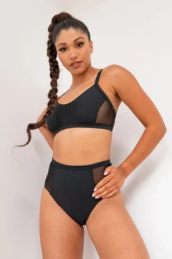 Lunalae Bellani High Waisted Bottoms - Recycled Black -Radi Style Shop bellani6 1