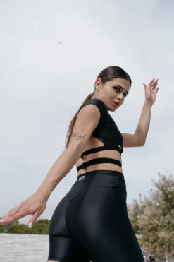 Paradise Chick Frankie Wrap Top - Black 14 Paradise Chick Frankie Wrap Top - Black -Radi Style Shop blackbiker9