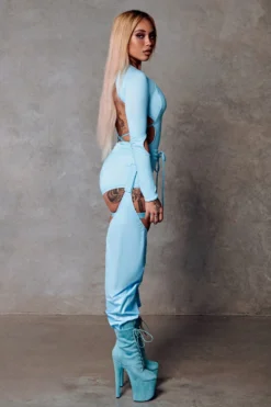 CXIX 119 Chaps - Blue -Radi Style Shop blue bodysuit CXIX polewear fashion streetwear