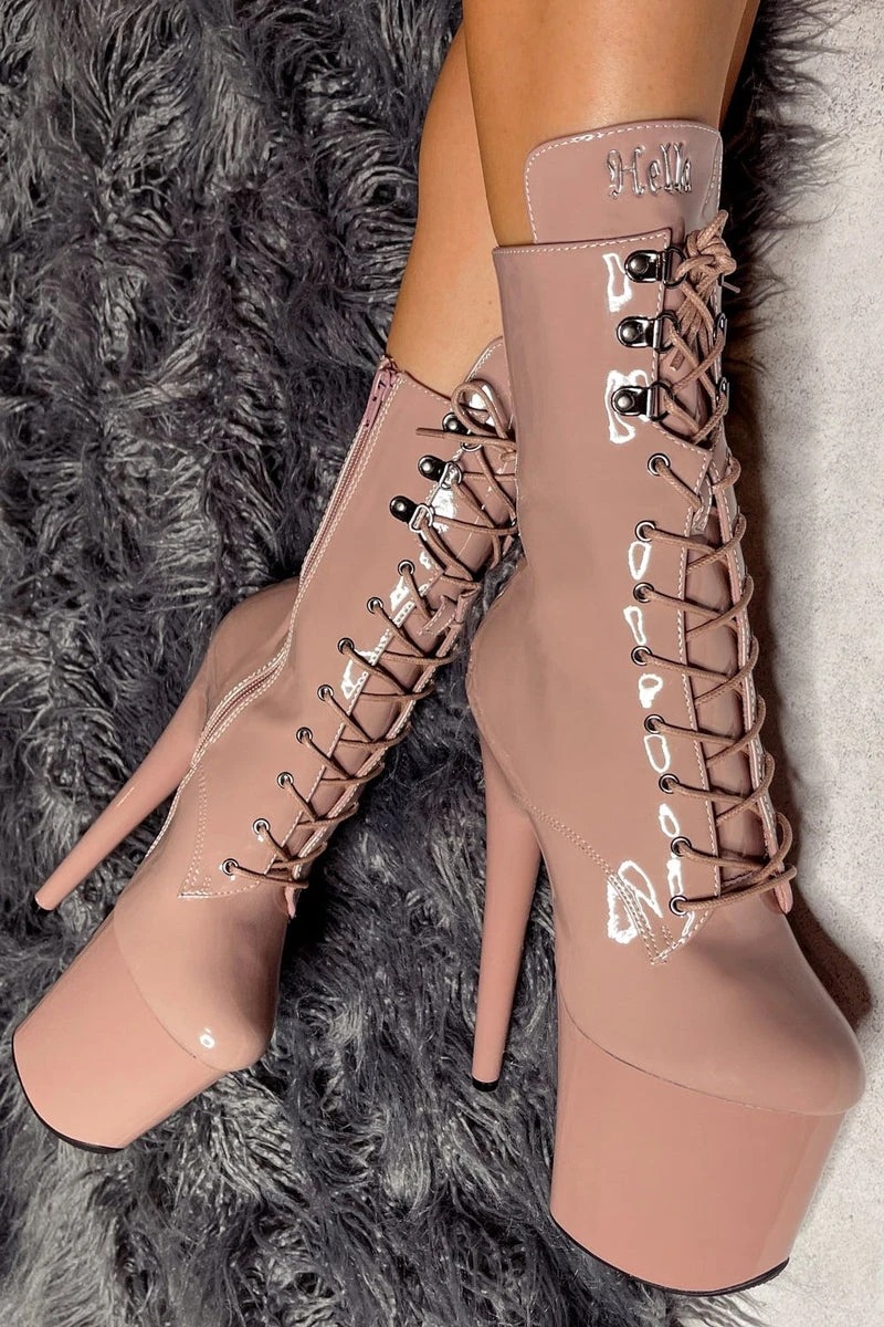 Hella Heels LipKit 8inch Boots - Boujee 1 Hella Heels LipKit 8inch Boots - Boujee