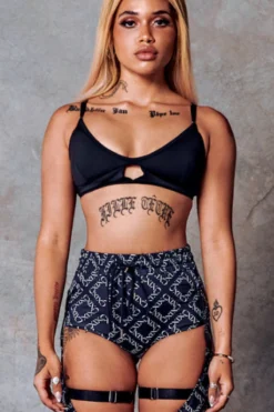 CXIX 119 Bralette - Black -Radi Style Shop bralette black poledance CXIX 119 streetwear 2