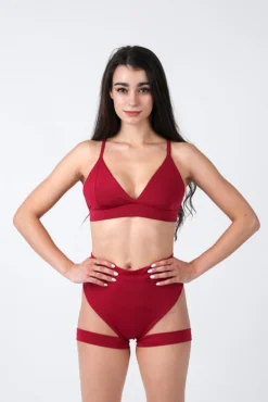 REV ACTIV Bomb Garter Shorts - Cherry -Radi Style Shop cherry triangle top cherry bomb shorts 3