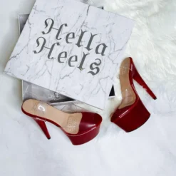 Hella Heels Classic Gloss 7inch Stilettos - Chilli -Radi Style Shop chilli lyla sienna 6 7 12