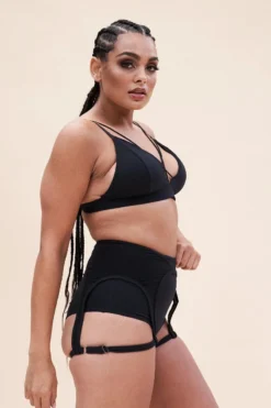 Lunalae Cora High Waist Bottoms - Recycled Black -Radi Style Shop cora high waist bottom recycled black bottom 38203459633399