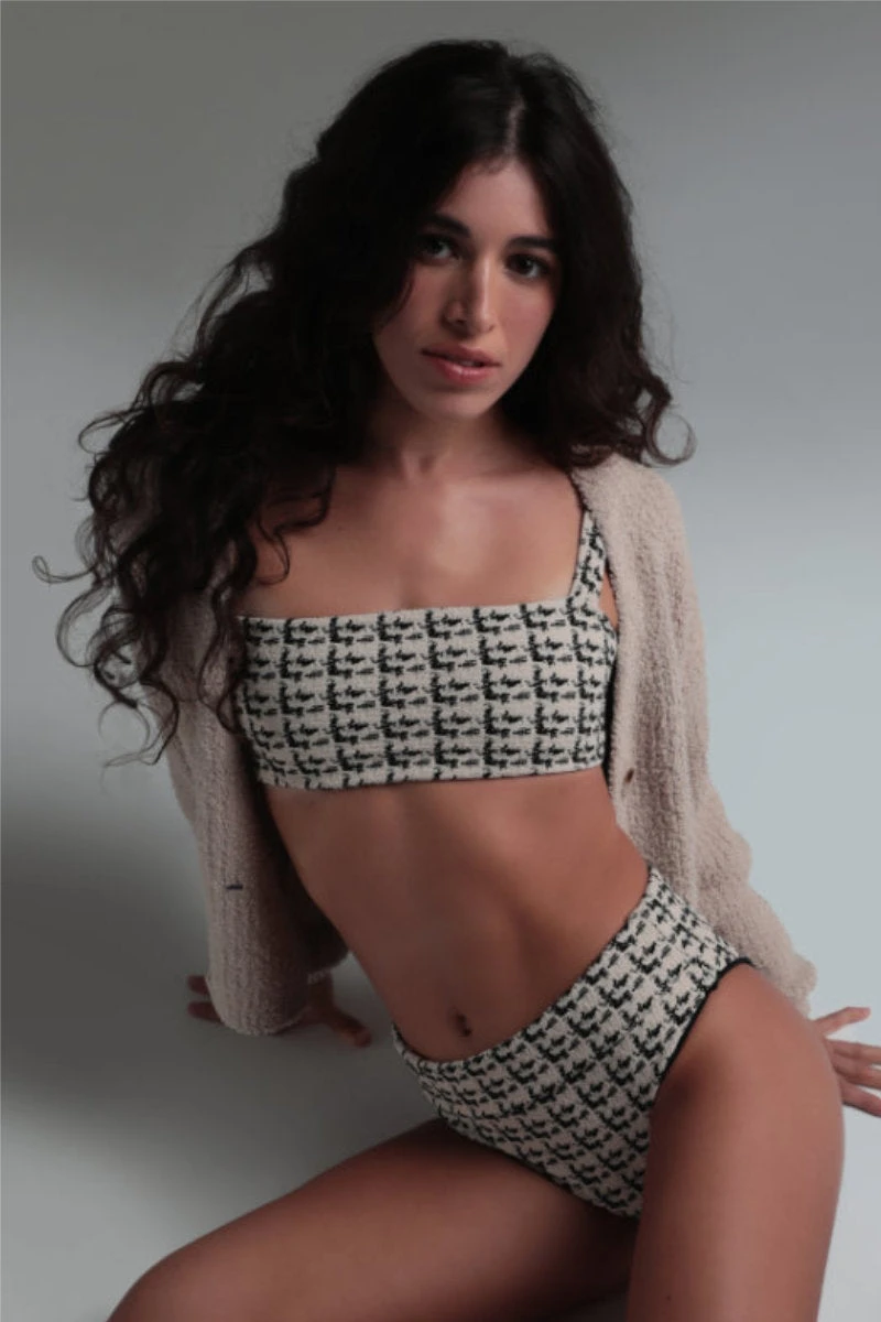 Rolling Cinque Tweed Top - Tweed 2 Rolling Cinque Tweed Top - Tweed - Image 2