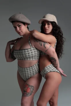 Rolling Cinque Tweed High Waist Shorts - Tweed -Radi Style Shop day02rolling1209