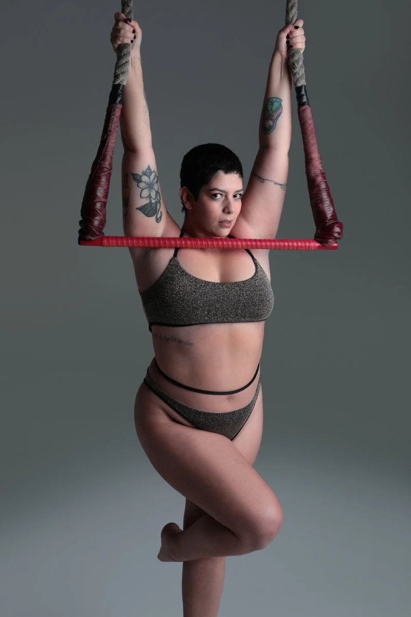 Rolling Vento Glam Reversible Bottoms - Black Lurex / Beige 5 Rolling Vento Glam Reversible Bottoms - Black Lurex / Beige - Image 5