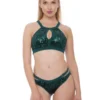 Bandurska Eclipse Bottoms - Green Sequin