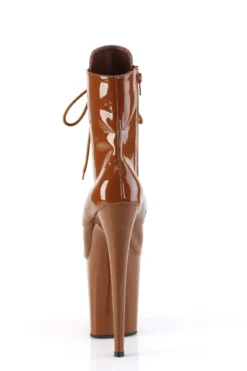 Pleaser USA Flamingo-1020 8inch Pleaser Boots - Patent Caramel -Radi Style Shop flamingo 1020 caml m09