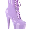 Pleaser USA Flamingo-1020 8inch Pleaser Boots - Patent Lavender