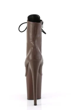 Pleaser USA Flamingo-1020 8inch Pleaser Boots - Matte Mocha -Radi Style Shop flamingo 1020 mocpu m09 1