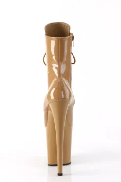 Pleaser USA Flamingo-1020 8inch Pleaser Boots - Patent Toffee -Radi Style Shop flamingo 1020 tf m09