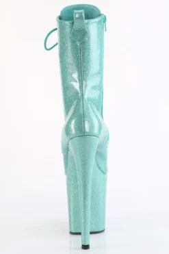 Pleaser USA Flamingo-1040GP 8inch Pleaser Boots - Aqua Glitter -Radi Style Shop flamingo 1040gp aqg m09