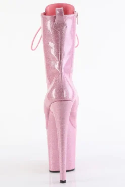 Pleaser USA Flamingo-1040GP 8inch Pleaser Boots - Baby Pink Glitter -Radi Style Shop flamingo 1040gp bpg m09