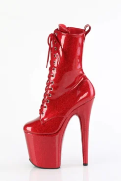 Pleaser USA Flamingo-1040GP 8inch Pleaser Boots - Ruby Glitter -Radi Style Shop flamingo 1040gp ryrg m05 2c5ea816 bd0c 48c6 8563 ba8002860377