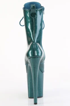 Pleaser USA Flamingo-1040GP 8inch Pleaser Boots - Teal Glitter -Radi Style Shop flamingo 1040gp tlg m09