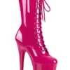 Pleaser USA Flamingo-1050 8inch Pleaser Boots - Patent Hot Pink