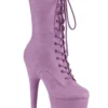 Pleaser USA Flamingo-1050FS Faux Suede 8inch Pleaser Boots - Lilac