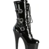 Pleaser USA Flamingo-1053 8inch Pleaser Boots - Patent Black