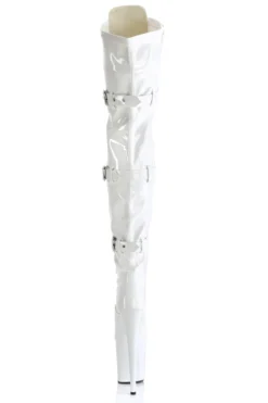 Pleaser USA Flamingo-3028 8inch Thigh High Pleaser Boots - Patent White -Radi Style Shop flamingo 3028 w m09 1