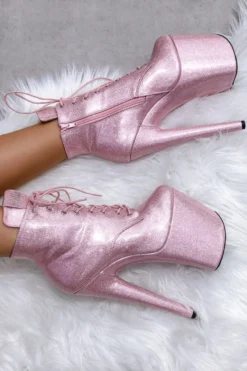 Hella Heels The Glitterati 8inch Ankle Boots - Sugarbaby -Radi Style Shop glitter 19