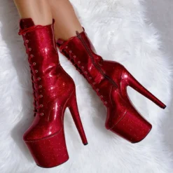 Hella Heels The Glitterati 8inch Boots - Kansass 9 Hella Heels The Glitterati 8inch Boots - Kansass -Radi Style Shop glitter 28 1