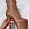 Hella Heels The Glitterati 7inch Boots - Oh Honey