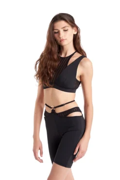 Hamade Activewear O-Ring Cycling Shorts - Black