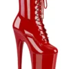 Pleaser USA Infinity-1020 9inch Pleaser Boots - Patent Red