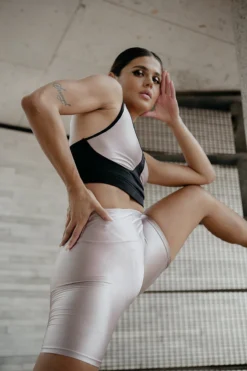 Paradise Chick Biker Shorts - Lilac -Radi Style Shop lilacbiker6 1