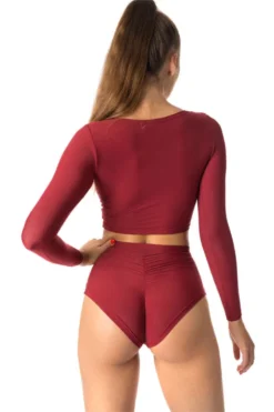 Dragonfly Lola High-Waisted Shorts - Burgundy -Radi Style Shop lola scrunch butt shorts activewear dragonfly 624827 1800x1800 c79af01f 3a53 4d08 97e4 709d229cc426