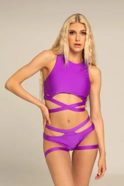 Paradise Chick Miami Wrap Top - Grape -Radi Style Shop miamiwrap gartergrape b8f9a0b0 e344 4212 9c2c f44924cf392c