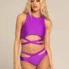 Paradise Chick Miami Wrap Top - Grape