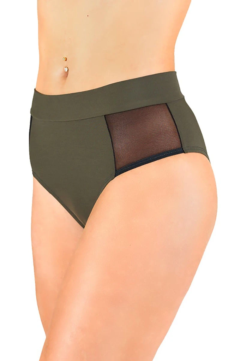 Dragonfly Molly Shorts - Khaki Mesh 2 Dragonfly Molly Shorts - Khaki Mesh - Image 2