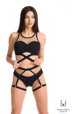 Bandurska Penelope Suspenders Accessory - Black -Radi Style Shop penelope premium suspenders 3