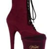 Pleaser USA Shoe Protectors - Burgundy Velvet