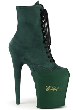 Pleaser USA Shoe Protectors - Emerald Green Lycra