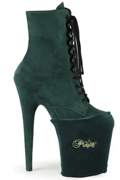 Pleaser USA Shoe Protectors - Emerald Green Velvet