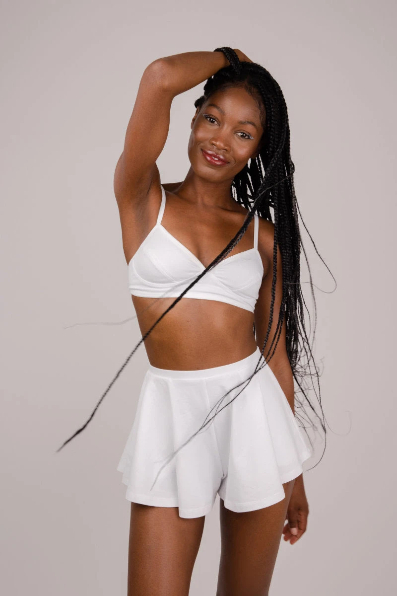 FANNA Wave Shorts - White 1 FANNA Wave Shorts - White