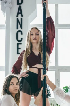 REV ACTIV Mesh Wrap Blouse - Wine -Radi Style Shop rev1 8b4e43f5 1a11 4a92 896b 62bce6cc7529