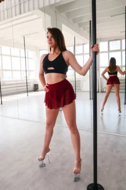 REV ACTIV Mesh Skirt Bottoms- Wine 13 REV ACTIV Mesh Skirt Bottoms- Wine -Radi Style Shop rev3 1