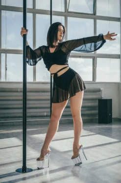 REV ACTIV Mesh Wrap Blouse - Black -Radi Style Shop revactiv dancetemple all malowanieswiatlem 021